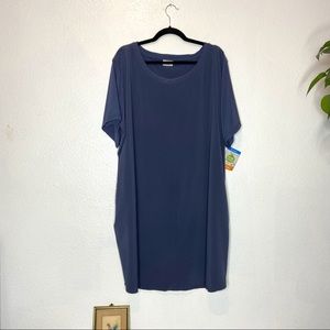 NWT Columbia Women’s Work To Play Dress with Pockets Gray Blue 3X